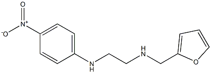 N-(2-FURYLMETHYL)-N'-(4-NITROPHENYL)ETHANE-1,2-DIAMINE 结构式