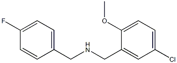 N-(5-CHLORO-2-METHOXYBENZYL)-N-(4-FLUOROBENZYL)AMINE 结构式