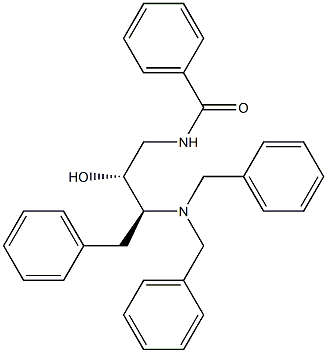 (2R,3S)-N-(3-Dibenzylamino-2-hydroxy-4-phenylbutyl)benzamide 结构式