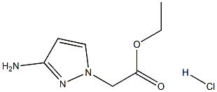 2-(3-氨基-1H-吡唑-1-基)乙酸乙酯盐酸盐 结构式