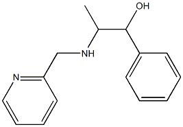 1-PHENYL-2-((PYRIDIN-2-YLMETHYL)AMINO)PROPAN-1-OL 结构式