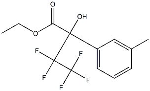 3,3,4,4,4-PENTAFLUORO-2-HYDROXY-2-(M-TOLYL)BUTYRIC ACID ETHYL ESTER 结构式