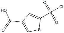 5-(CHLOROSULFONYL)THIOPHENE-3-CARBOXYLIC ACID 结构式