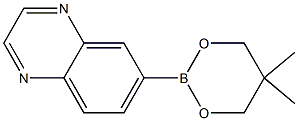 6-(5,5-DIMETHYL-1,3,2-DIOXABORINAN-2-YL)QUINOXALINE 结构式