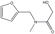 N-(2-FURYLMETHYL)-2-HYDROXY-N-METHYLACETAMIDE 结构式