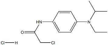 2-CHLORO-N-[4-[ETHYL(ISOPROPYL)AMINO]PHENYL]ACETAMIDE HYDROCHLORIDE 结构式