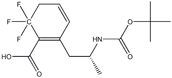 N-(TERT-BUTOXYCARBONYL)-3,3,3-TRIFLUORO-2-PHENYLALANINE 结构式