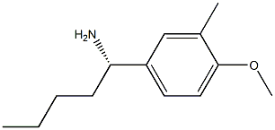 (1S)-1-(4-METHOXY-3-METHYLPHENYL)PENTYLAMINE 结构式