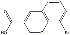 8-Bromo-2H-chromene-3-carboxylic acid 结构式