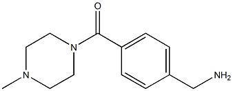 1-{4-[(4-METHYLPIPERAZIN-1-YL)CARBONYL]PHENYL}METHANAMINE 结构式