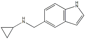 (1S)CYCLOPROPYLINDOL-5-YLMETHYLAMINE 结构式