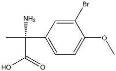 (2R)-2-AMINO-2-(3-BROMO-4-METHOXYPHENYL)PROPANOIC ACID 结构式