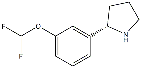 [3-((2S)PYRROLIDIN-2-YL)PHENOXY]DIFLUOROMETHANE 结构式
