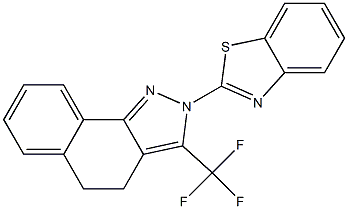 2-(1,3-Benzothiazol-2-yl)-3-(trifluoromethyl)-4,5-dihydro-2H-benzo[g]indazole 结构式
