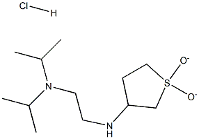 N'-(1,1-DIOXIDOTETRAHYDROTHIEN-3-YL)-N,N-DIISOPROPYLETHANE-1,2-DIAMINE HYDROCHLORIDE 结构式