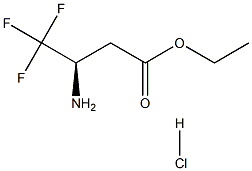 Ethyl 3-(R)-amino-4,4,4-trifluorobutyrate hydrochloride 结构式