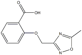 2-[(5-METHYL-1,2,4-OXADIAZOL-3-YL)METHOXY]BENZOIC ACID 结构式