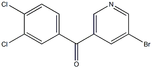3-BROMO-5-(3,4-DICHLOROBENZOYL)PYRIDINE 结构式