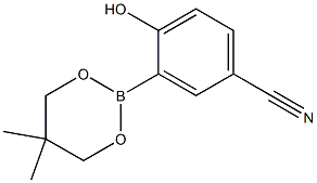 3-(5,5-DIMETHYL-1,3,2-DIOXABORINAN-2-YL)-4-HYDROXYBENZONITRILE 结构式