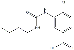 3-([(BUTYLAMINO)CARBONYL]AMINO)-4-CHLOROBENZOIC ACID 结构式