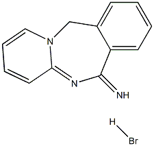 PYRIDO[1,2-B][2,4]BENZODIAZEPIN-6(11H)-IMINE HYDROBROMIDE 结构式