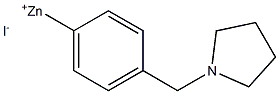 4-[(1-PYRROLIDINO)METHYL]PHENYLZINC IODIDE 结构式