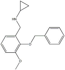 (1S)Cyclopropyl[3-methoxy-2-(phenylmethoxy)phenyl]methylamine 结构式