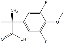 (2S)-2-AMINO-2-(3,5-DIFLUORO-4-METHOXYPHENYL)PROPANOIC ACID 结构式