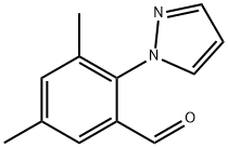 3,5-二甲基-2-(1H-吡唑-1-基)苯甲醛 结构式
