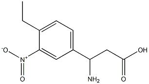 3-AMINO-3-(4-ETHYL-3-NITRO-PHENYL)-PROPIONIC ACID 结构式