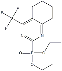 [5,6,7,8-TETRAHYDRO-4-(TRIFLUOROMETHYL)QUINAZOLIN-2-YL]PHOSPHONIC ACID DIETHYL ESTER 结构式