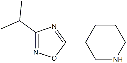 3-(3-异丙基-1,2,4-二唑-5-基)哌啶 结构式