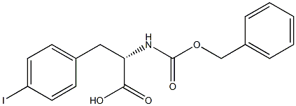 (S)-2-(CARBOBENZYLOXYAMINO)-3-(4-IODOPHENYL)PROPANOIC ACID 结构式