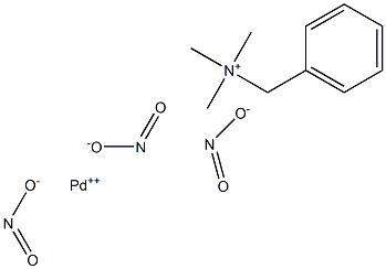 PALLADIUM TRIMETHYLBENZYLAMMONIUM NITRITE 结构式