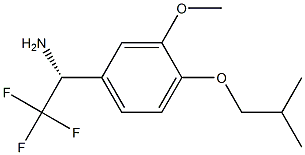 (1R)-2,2,2-TRIFLUORO-1-[3-METHOXY-4-(2-METHYLPROPOXY)PHENYL]ETHYLAMINE 结构式