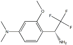 [4-((1R)-1-AMINO-2,2,2-TRIFLUOROETHYL)-3-METHOXYPHENYL]DIMETHYLAMINE 结构式