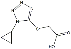 [(1-CYCLOPROPYL-1H-TETRAZOL-5-YL)THIO]ACETIC ACID 结构式