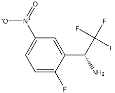 (1R)-2,2,2-TRIFLUORO-1-(2-FLUORO-5-NITROPHENYL)ETHYLAMINE 结构式