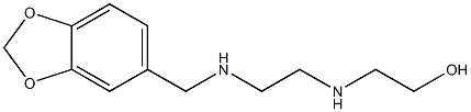 2-((2-((1,3-BENZODIOXOL-5-YLMETHYL)AMINO)ETHYL)AMINO)ETHANOL 结构式