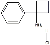 1-PHENYLCYCLOBUTANAMINE HYDROCHLORIDE 结构式
