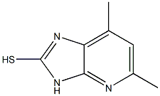 5,7-DIMETHYL-3H-IMIDAZO[4,5-B]PYRIDINE-2-THIOL 结构式