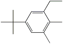 1-TERT-BUTYL-3-ETHYL-4,5-DIMETHYLBENZENE 结构式