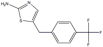 5-[4-(TRIFLUOROMETHYL)BENZYL]-1,3-THIAZOL-2-AMINE 结构式