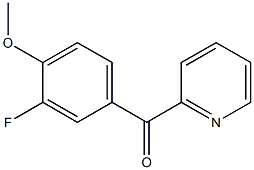 2-(3-Fluoro-4-methoxybenzoyl)pyridine 结构式