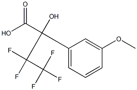 3,3,4,4,4-PENTAFLUORO-2-HYDROXY-2-(3-METHOXYPHENYL)BUTYRIC ACID 结构式