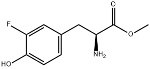 (S)-2-氨基-3-(3-氟-4-羟基苯基)丙酸甲酯 结构式