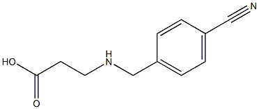 3-[(4-CYANOBENZYL)AMINO]PROPANOIC ACID 结构式