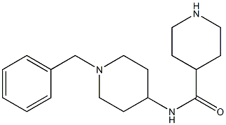 PIPERIDINE-4-CARBOXYLIC ACID (1-BENZYL-PIPERIDIN-4-YL)-AMIDE 结构式