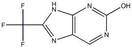 8-(TRIFLUOROMETHYL)-9H-PURIN-2-OL 结构式