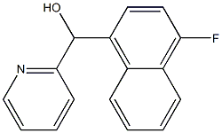 4-FLUORO-1-NAPHTHYL-(2-PYRIDYL)METHANOL 结构式